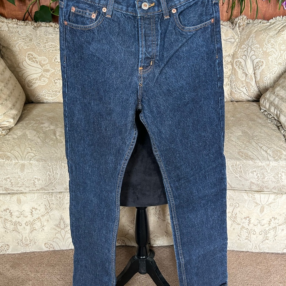 LONDONJEAN Women's Skinny Jeans - Dark Blue